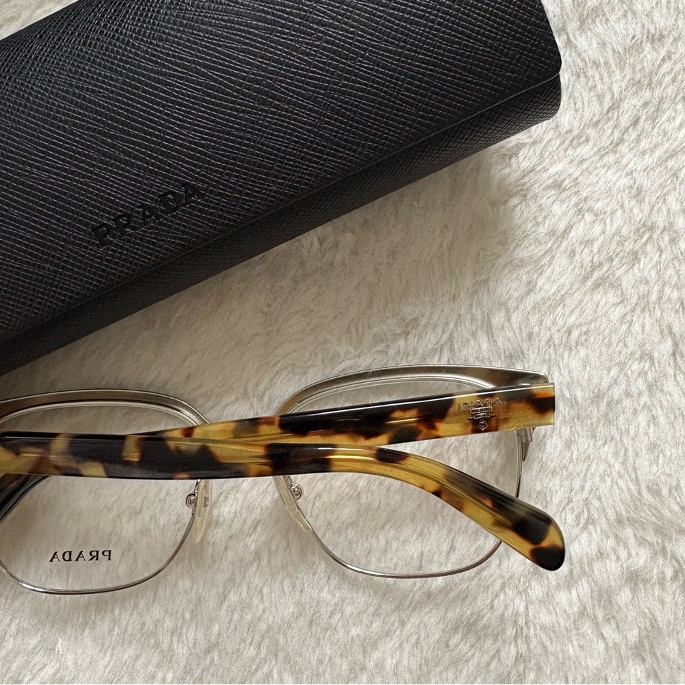NEW PRADA made in Italy green and tortoise eye glasses frames - Picture 9 of 11
